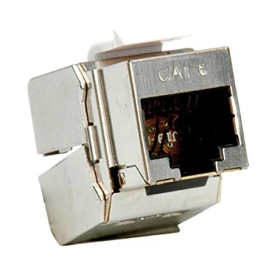 Afbeelding van ROLINE Cat.6 (Class E) Keystone, afgeschermd, zilverkleurig, geen gereedschap nodig