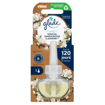 Afbeelding van 1+1 gratis: Glade Electric Scented Oil Navulling Sensual Sandalwood &amp; Jasmine 20 ml