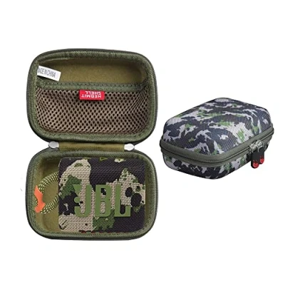 Afbeelding van Hermitshell Reisetui met harde schaal voor JBL GO 3 waterdichte, draagbare luidspreker (camo), Camouflage