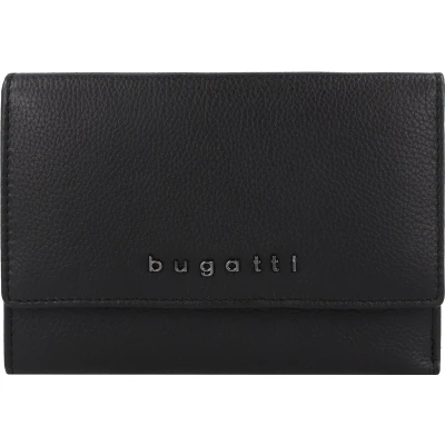 Afbeelding van Bugatti Bella Portemonnee RFID bescherming Leer 15 cm Dames Horizontaal schwarz
