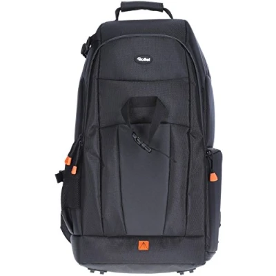 Afbeelding van Rollei Fotoliner Fotorugzak L, grote camerarugzak, daypack met snelle toegang, laptopvak, regenbescherming en handbagage geschikte maten ,Zwart/Oranje