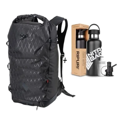 Afbeelding van Nitro Snowboards, splitback set met Ripuri 600 ml fles en filter, splitboard rugzak, tourrugzak, 30 l, Phantom