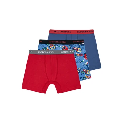 Afbeelding van SCOTCH &amp; SODA Boxershorts blauw / donkerblauw rood wit