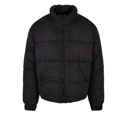 Afbeelding van Urban Classics Cropped Puffer Jacket Winterjas, Heren, Maat: Large, Black