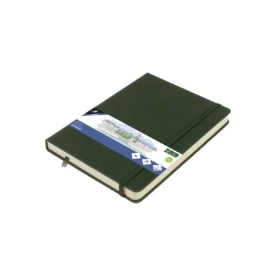 Afbeelding van Schetsboek Kangaro A5 forest green PU HC 80 vel 140gr roomwit met elas