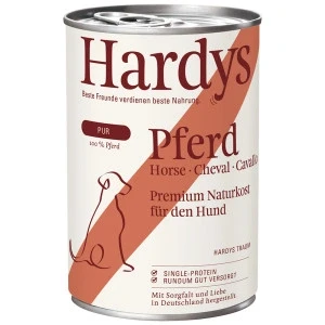 Afbeelding van Hardys Pure paard natvoer hond 24 x 400 g