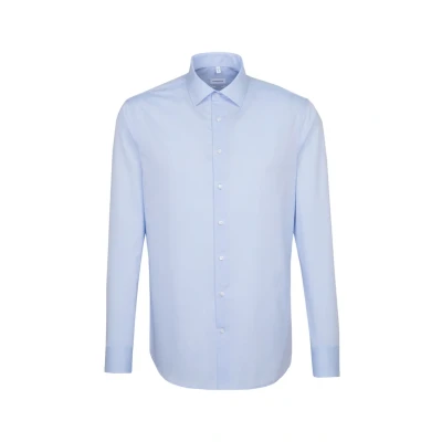 Afbeelding van Seidensticker slim fit overhemd middelmatig blauw