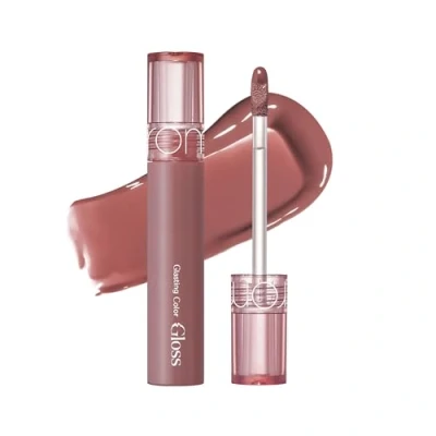 Afbeelding van rom&amp;nd Glasting Color Gloss 05 DIM MAUVE Plumping en Juicy Glow afwerking met refractieve olie, langdurig, Vidvid Color4g 1.25oz (1er Pack)