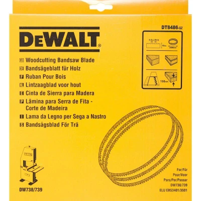 Afbeelding van DeWalt Accessoires Lintzaagblad, 2095x10x0,6mm, 8TPI, hout, formica en laminaat (t.b.v. DW738/739) DT8486 QZ