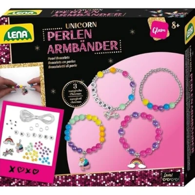 Afbeelding van Lena Eenhoorn kralenarmbanden, vouwdoosje