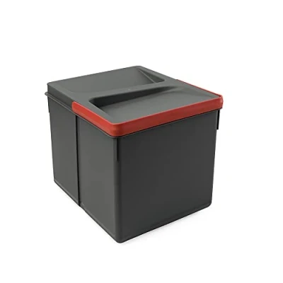 Afbeelding van Emuca Afvalverzamelaar, afvalcontainer voor op maat te snijden, emmer met een hoogte van 216 mm en inhoud 12 liter.