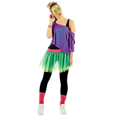 Afbeelding van Fun Shack Jaren 80 Tutu Verkleedjurk voor Vrouwen, Fancy Dress Vrouwen One Size