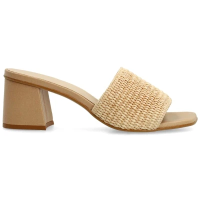 Afbeelding van sacha Muiltjes met hak, Dames, Maat: 37, Beige Schoenen
