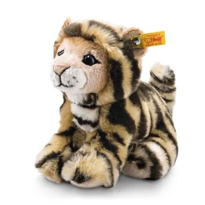Afbeelding van Steiff Billy Tiger 20 cm pluche zittend knuffeldier voor kinderen zacht &amp; wasbaar tijgerd (084102)