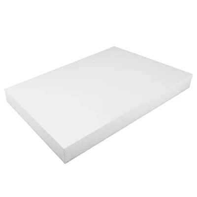 Afbeelding van Styropor A3996021 piepschuimplaat, rechthoekig, A3, 297 x 420 40 mm, 1 stuk voor knutselen, modelbouw, creatieve projecten, wit, 29,7 42 4 cm