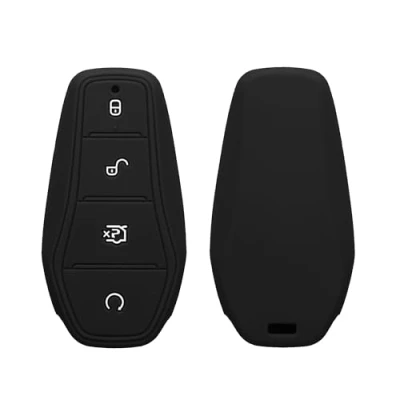 Afbeelding van kwmobile autosleutel hoesje geschikt voor BYD Atto 3 / Han Tang Dolphin Yuan Seal hoes TPU behuizing Beschermende auto sleutel case Sleuteletui in zwart
