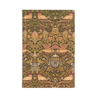 Afbeelding van Paperblanks Flexis agenda 12 maanden 2025, Morris vogels, mini, horizontaal, sluiting met elastiek