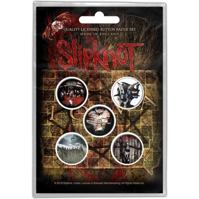 Afbeelding van Slipknot Albums Badge/button Set van 5 Multicolours