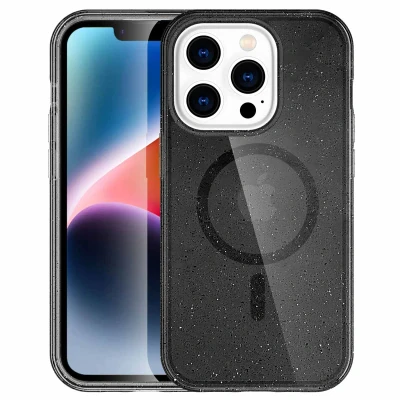 Afbeelding van Apple iPhone 14 Pro MagSafe Hoesje Kunststof imoshion Hardcase/Backcover Zwart Telefoonhoesje