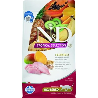 Afbeelding van N&amp;D Cat Tropical Selection Chicken Neutered 1,5 kg