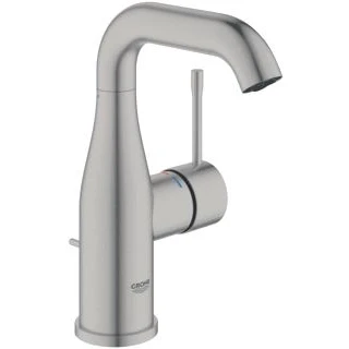 Afbeelding van Grohe Essence wastafelmengkraan M met waste supersteel