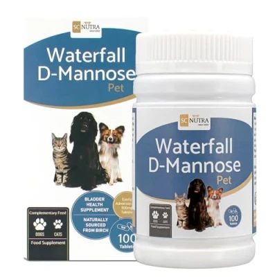Afbeelding van Waterval D Mannose Pet Tablets Katachtige Cystitis &amp; Canine UTI&#039;s Geschikt voor Katten Honden SC Nutra (Sweet Cures)