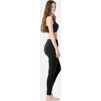 Afbeelding van Merry Style Dames Lange Leggings Sport Vrijetijdsbroek Sporbroek van Katonen Brede Taille MS MS10 429 LE Schwarz M