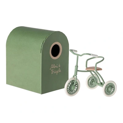 Afbeelding van Maileg poppendriewieler groen 9 cm