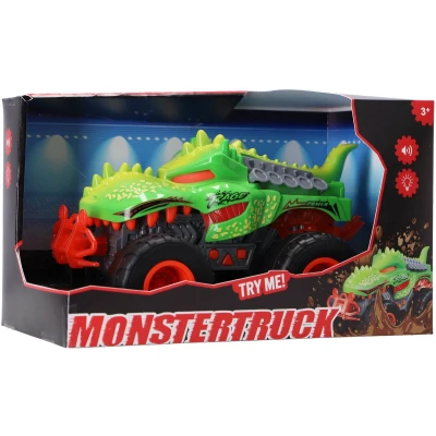Afbeelding van Monstertruck Dino + Licht en Geluid Groen