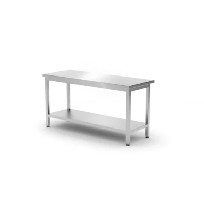 Afbeelding van Centrale Werktafel met een Schap Budget Line Geschroefd Diepte: 600 Mm HENDI 1200x600x(H)850mm 817179 Horeca &amp; Professioneel