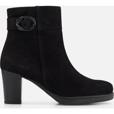 Afbeelding van Gabor 083 Enkellaarsjes Enkelboots met rits Dames Zwart Maat 37,5