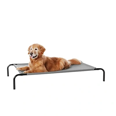 Afbeelding van Amazon Basics Verkoelend verhoogd hondenhuisdierbed, grijs, maat L, 130 x 80 19 cm (l b h)
