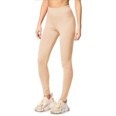 Afbeelding van Merry Style MS MS10 198 LE Dames Leggings Sport Vrijetijdsbroek Lang Katoen Sporbroek Yogabroek Natuur XXL
