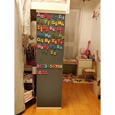 Afbeelding van Tafelfoliewinkel, 12 maten, magneetfolie, schoolbordfolie, magneetbord, kleur: grijs, zelfklevend en magnetisch (150 x 40 cm)