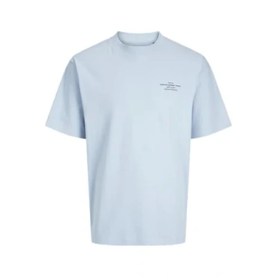 Afbeelding van Jack &amp; Jones T shirt Jprblachad Branding Ss Crew Neck Te 12259357 Chambray Blue Mannen Maat L