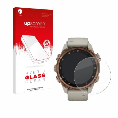 Afbeelding van upscreen Screenprotector voor Garmin Descent Mk3 (43 mm) Folie Beschermfolie Beschermglas transparant