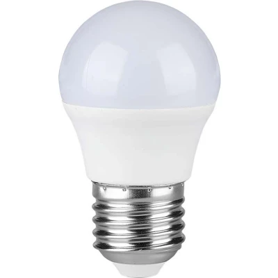 Afbeelding van V TAC VT 290 N E27 LED Lampen Golf Samsung IP20 Wit 6,5W 600 Lumen 3000K 5 Jaar
