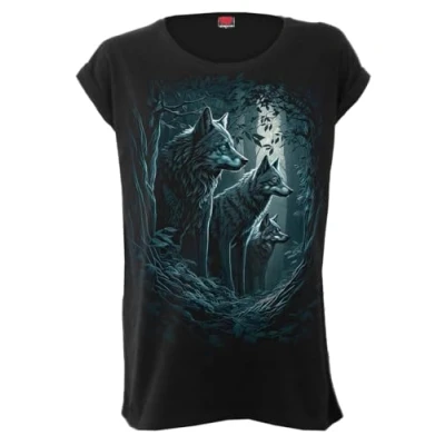 Afbeelding van Spiral Forest Guardians Top M Zwart