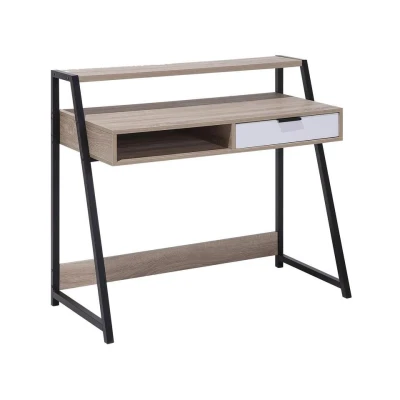 Afbeelding van Beliani Bureau CALVIN Lichte houtkleur mdf