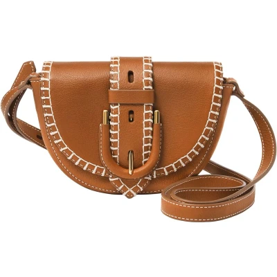 Afbeelding van Fossil Harwell Schoudertas, Dames, Maat: One Size, Saddle