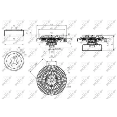 Afbeelding van Koppeling, radiateurventilator NRF 49584