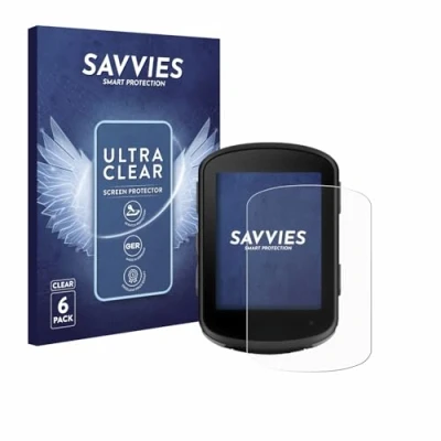 Afbeelding van Savvies Screenprotector voor Garmin Edge 540 Solar Folie Beschermfolie transparant (6 Stuks)