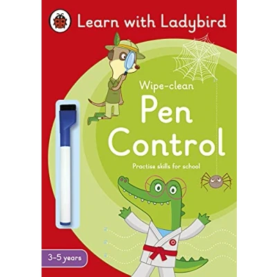 Afbeelding van Pen Control: A Learn with Ladybird Wipe Clean Activity Book 3 5 years: Ideal for home learning (EYFS)