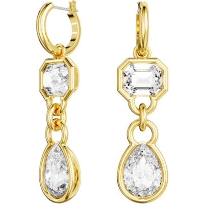 Afbeelding van Swarovski 5663265 Dextera Goudkleurig Oorbellen horloge Goudkleur