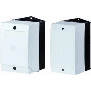 Afbeelding van Eaton opbouwkast ledig kunststof zwart grijs ip65 h 125mm met montageplaat ci k3 125 m 206895