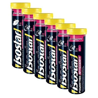 Afbeelding van Isostar Powertabs Cranberry, 6 tubes