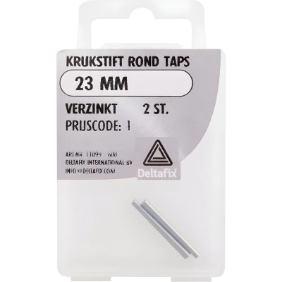 Afbeelding van Deltafix Krukstift Rond Taps 23mm Verzinkt 2 Stuks