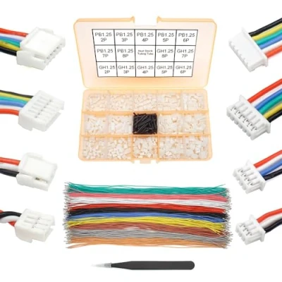 Afbeelding van Kabelset en voorgekrompen aansluitingen GH1.25 naar PB1.25 compatibel met JST GH 1,25 mm Molex PicoBlade voor Pixhawk Cube 6C 6X Pixhawk4