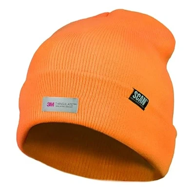 Afbeelding van Scan Hi Vis Beanie Muts Thinsulate Voering Oranje, One size