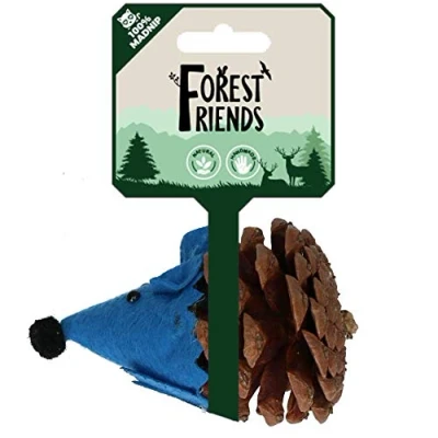 Afbeelding van Forest Friends Mouse Blue Kattenspeeltje met Madnip Kattenspeelgoed Kattenkruid Kattenspeeltjes 8 cm